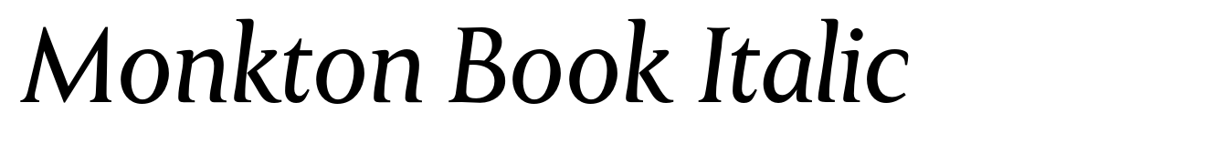 Monkton Book Italic